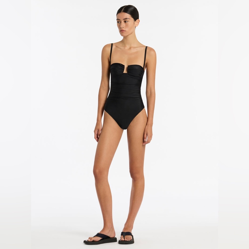 SIR. Zoya Gathered One Piece Swimsuit Size SIR. 3 / US 8 - Picture 3 of 17